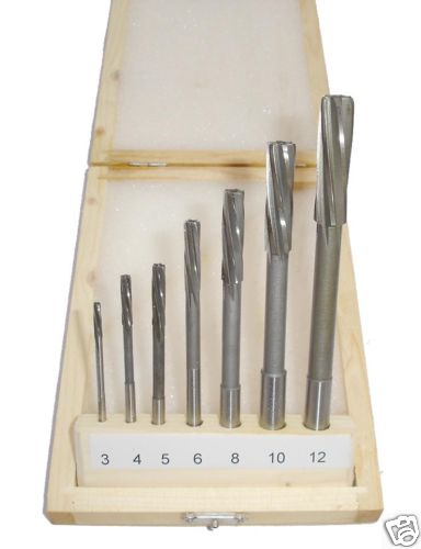 7 HSS Straight Shank Machine Chucking Reamers